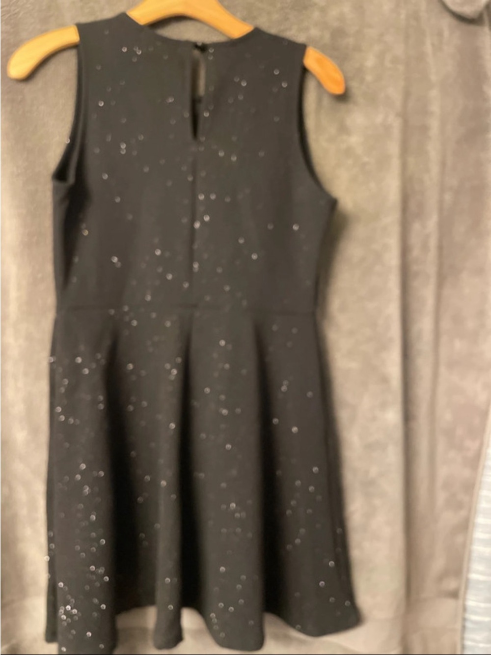 Ginger G Black Sleeveless Sparkle Party Dress